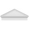 Ekena Millwork Peaked Cap Smooth Architectural PVC Combination Pediment, 34"W x 15-3/8"H x 2-3/4"P (Pitch 6/12) PEDPC034X155PKC00 - alternate 5